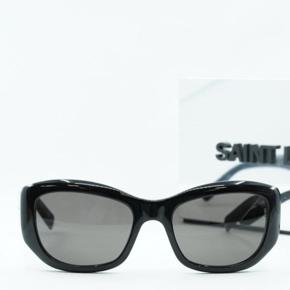 FINAL PRICE NEWEST SAINT LAURENT SL498 001 BLACK SUNGLASSES - Picture 2 of 12